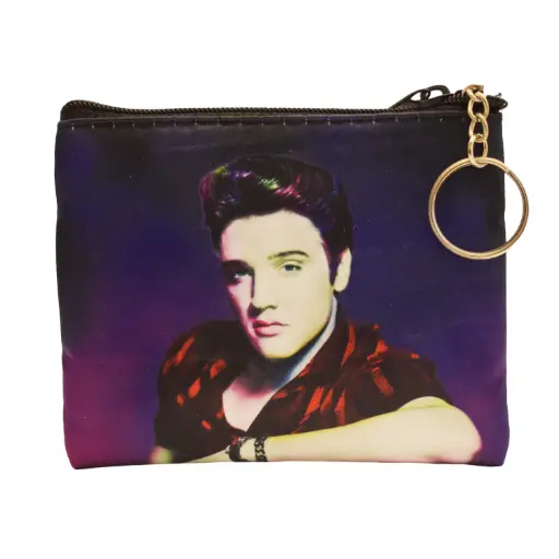 [E8930] Elvis Key Chain/Coin Purse - Multi Color