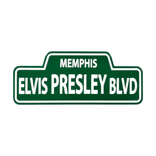 [E8966] Elvis Magnet - Elvis Presley Blvd