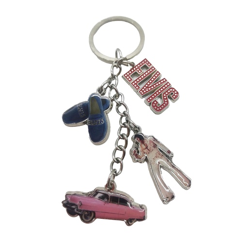 [E8975] Elvis Keychain - Icons Dangle