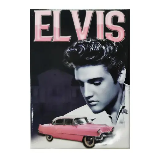 [E8993] Elvis Magnet - Pink Caddy