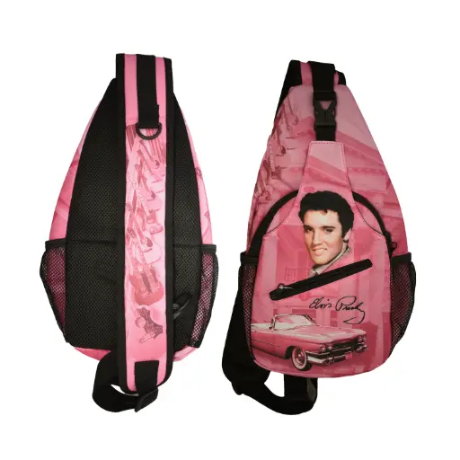 [E9011] Elvis Sling Bag/Backpack - Pink