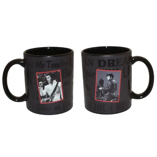 [E9018] Elvis Mug - Song Titles