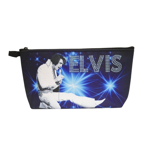 [E9023] Elvis Makeup Bag - Blue Stage