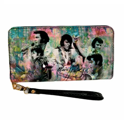[E9067] Elvis Wallet - Color Collage
