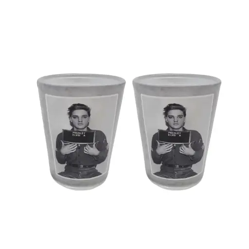 [E9073] Elvis Shot Glass - Enlisting Photo