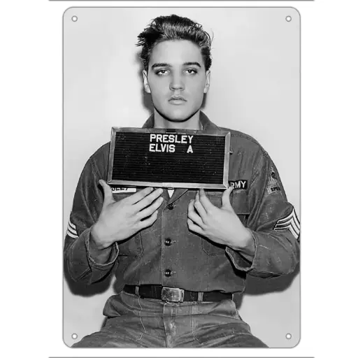[E9075] Elvis Sign - Enlisting Photo