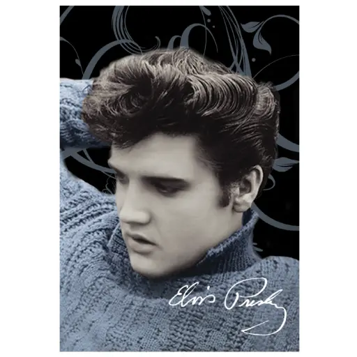 [EMSP2019] Elvis Postcard - Blue Sweater - Pack of 50