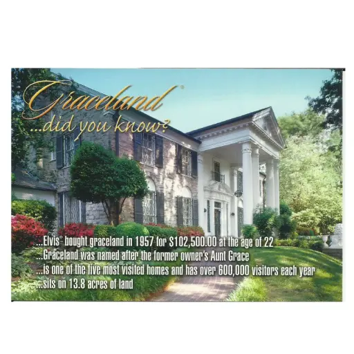 [EMSP2058] Elvis Postcard - Did You Know Graceland - Pack of 50