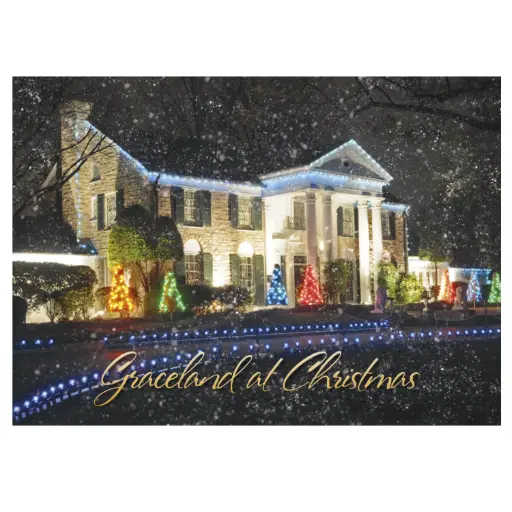 [EMSP2138] Elvis Postcards - Graceland At Christmas - Pack of 50