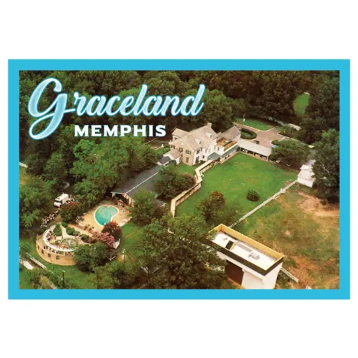 [EMSP2140] Elvis Postcards - Aerial View - Pack of 50