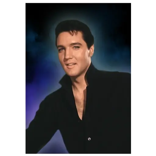 [EMSP8988] Elvis Postcards - Black Top - Pack of 50