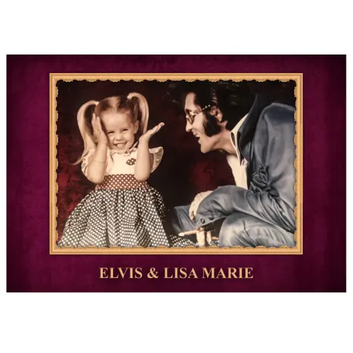 [EMSP9068] Elvis Postcards - With Lisa Marie - Pack of 50