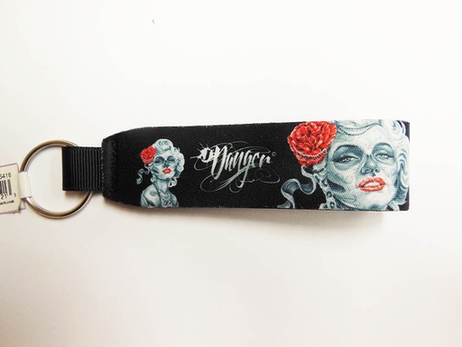 [JHY5418] James Danger Wristlet Keychain - Gypsy Woman