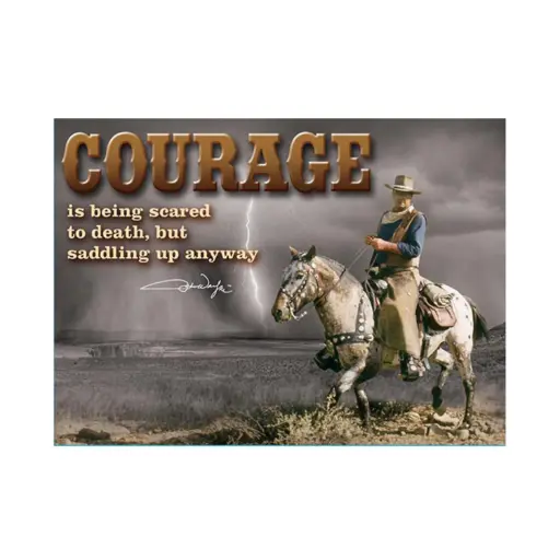 [JW5060] John Wayne Magnet - Courage