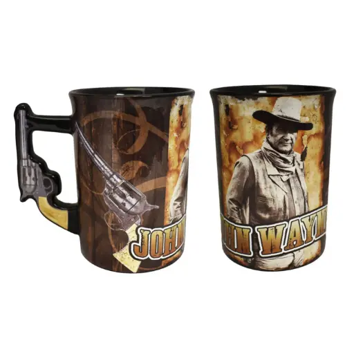 [JW5578] John Wayne Mug - Pistol Handle