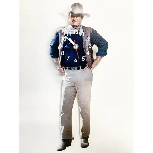 [JW6262] John Wayne Clock - Swing Legs