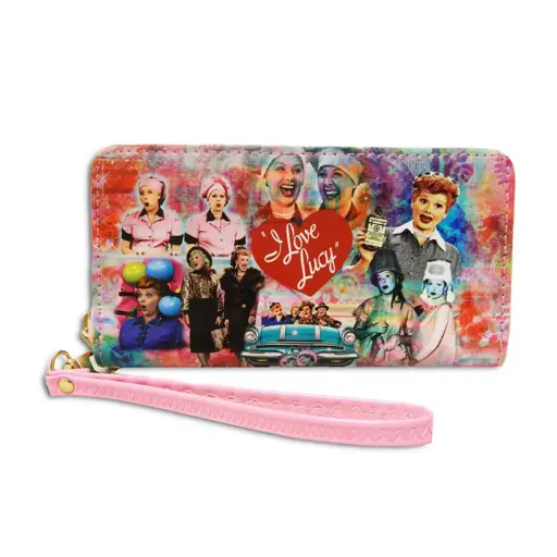 [L5592] Lucy Wallet - Colorful Collage