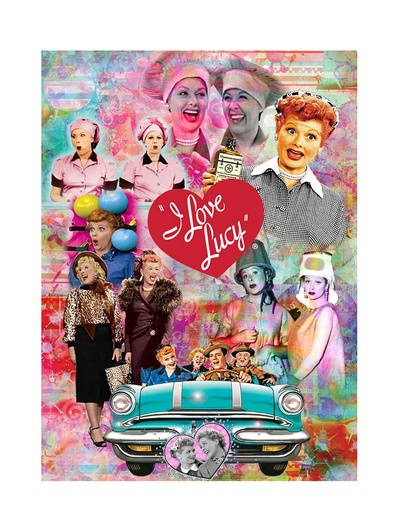 [L5623] Lucy Magnet - Colorful Collage