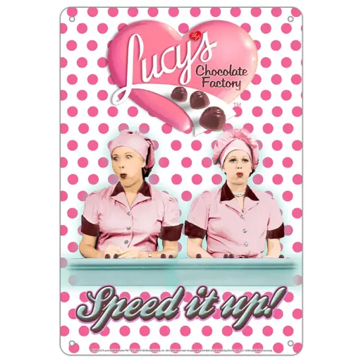 [L5696] Lucy Sign - Chocolate Factory
