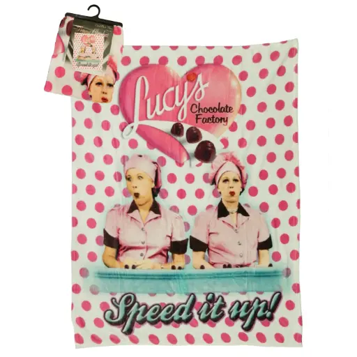 [L5773] Lucy Throw Blanket - Chocolate Factory