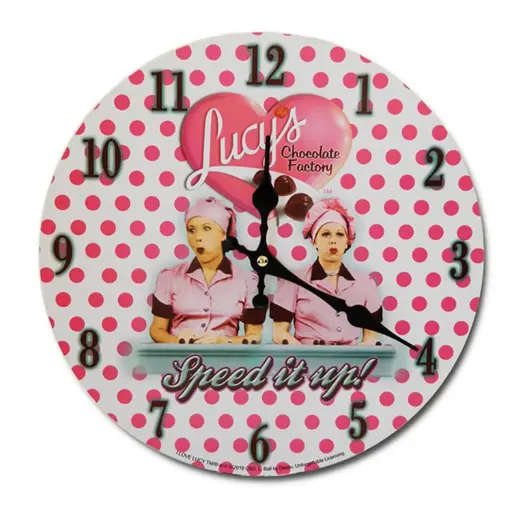 [L5783] Lucy Clock - Chocolate Factory