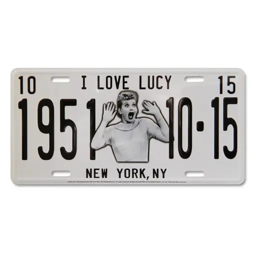 [L5798] Lucy License Plate - 1951