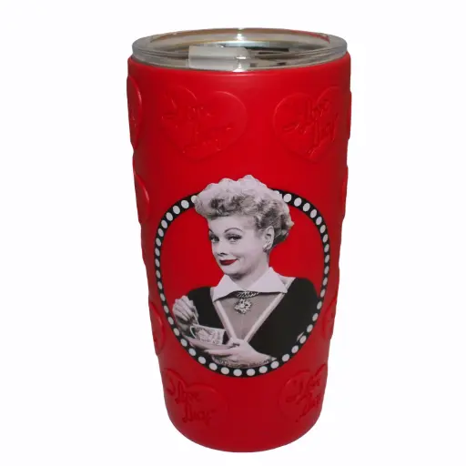 [L6662] Lucy Thermo Stainless Steel With Silicone Sleeve