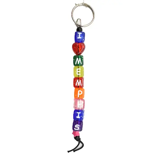 [M4029] Memphis Keychain - Block Dice