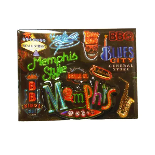 [M5596] Memphis Magnet - Beale Neon Laser