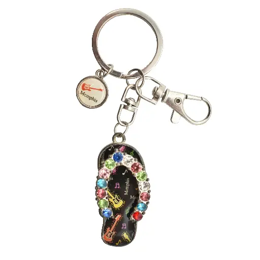[M5891] Memphis Keychain - Flip Flop Multicolor