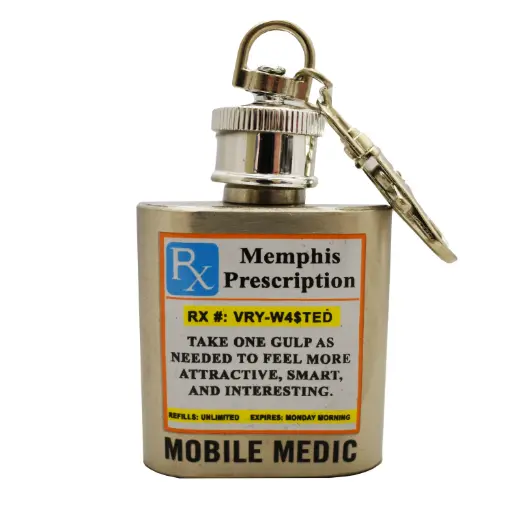 [M6110] Memphis Keychain/Flask - Mobile Medic