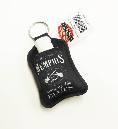 [M6214] Memphis Keychain w/Multiuse Pouch - Blk & Wht Est.