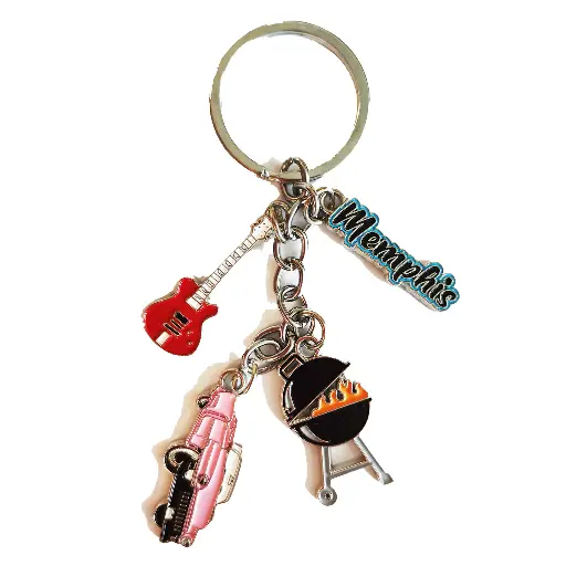 [M6273] Memphis Keychain - Icons Dangle