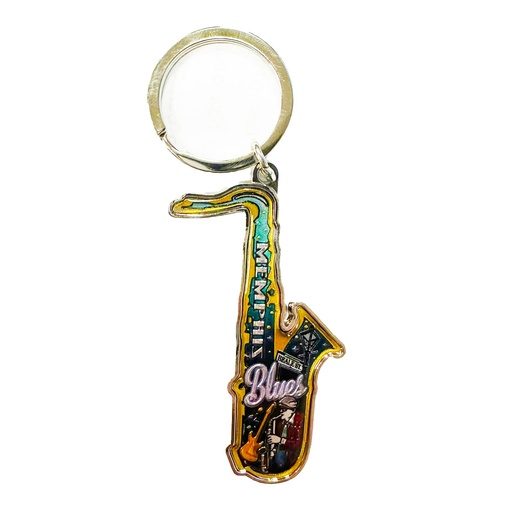 [M7173] Memphis Keychain - Blues Saxophone