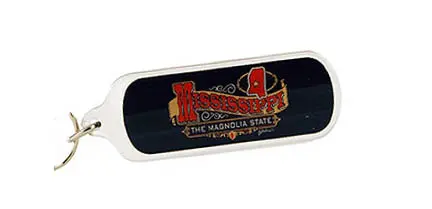 [MS21742] Mississippi Key Chain - Banner Lucite