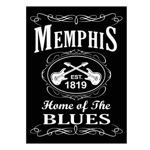 [MSP2126] Memphis Postcards - Home of Blues - Pack of 50