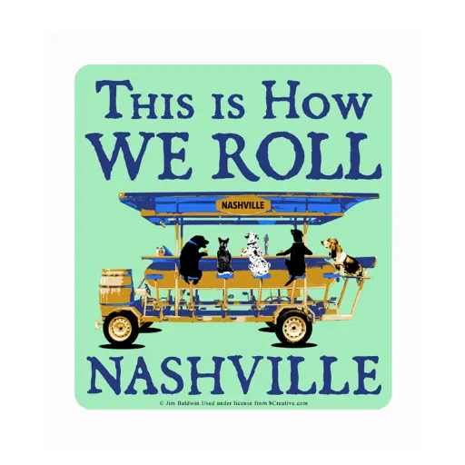[N5118] Nashville Sticker - How We Roll