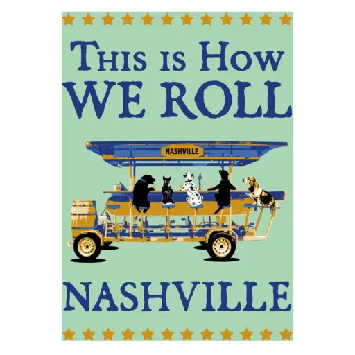 [N5142] Nashville Postcard - How We Roll - Pack of 50