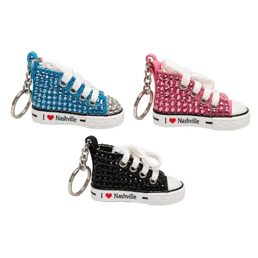[N5767] Nashville Keychain - Shoe 3 Colors - 3pc Set