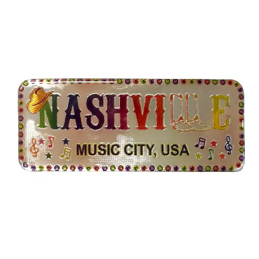 [N5858] Nashville Magnet - Color Metallic
