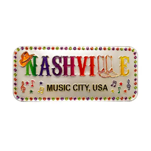 [N5858] Nashville Magnet - Color Metallic