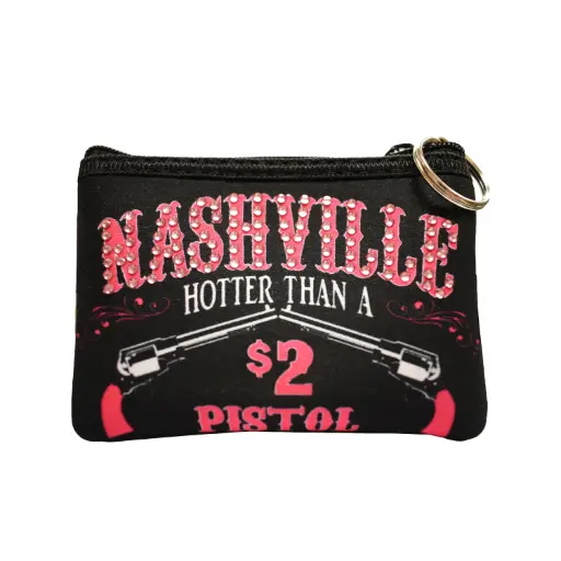 [N5900] Nashville Keychain/Coin Purse - Pistol
