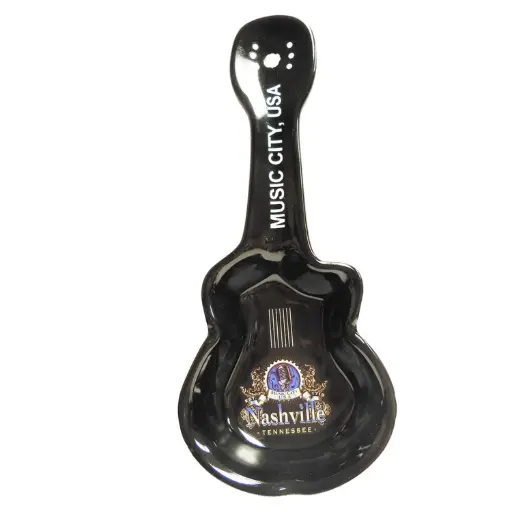 [N5951] Nashville Spoon Rest / Ashtray - Guitar Shape