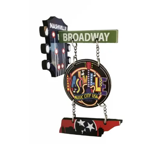 [N5994] Nashville Magnet - 4 Part Dangle