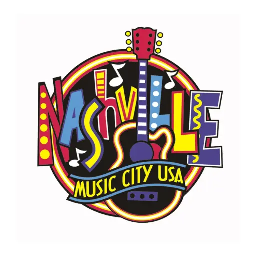 [N6004] Nashville Sticker - Round Neon