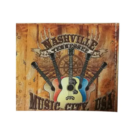 [N6057] Nashville Wallet - Wood Panel Fold