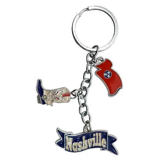[N6102] Nashville Keychain - Icons Dangle