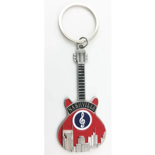 [N6202] Nashville Key Chain - Guitar Skyline