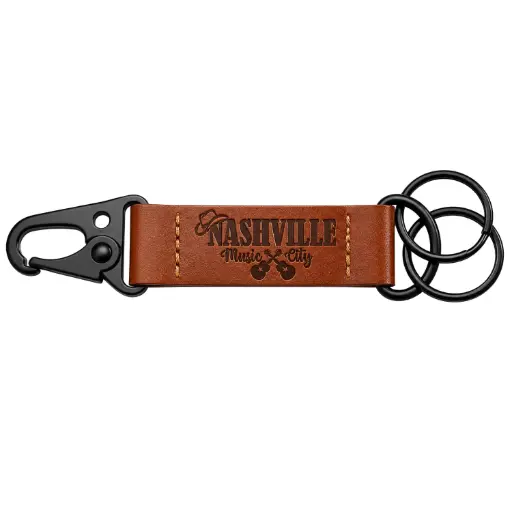 [N6293] Nashville Keychain - Leather Belt Clip