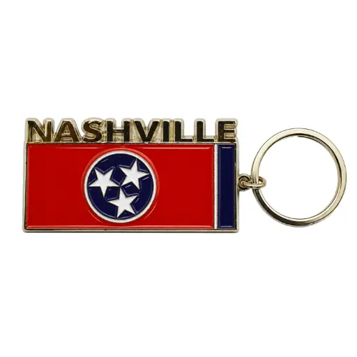 [N6579] Nashville Keychain - TN Flag